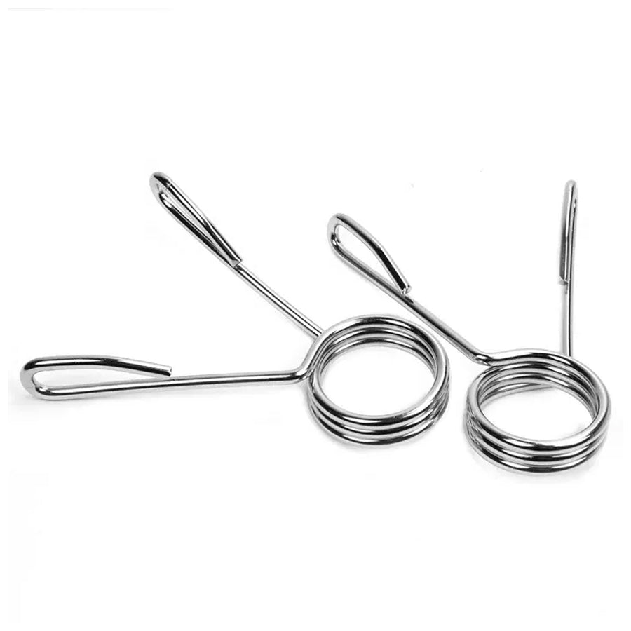 Olympic 2" Spring Collars – Secure Barbell Clamps | UK Gym Equipment