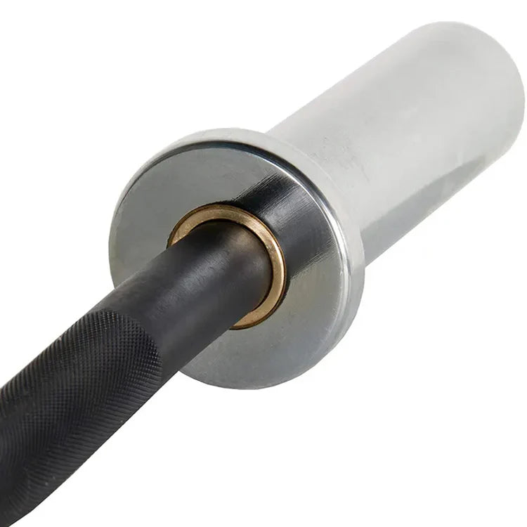Olympic EZ Curl Bar – 47" Chrome Steel Barbell with Collars