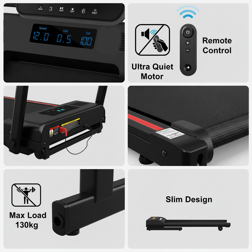 2-in-1 Walking Pad Treadmill