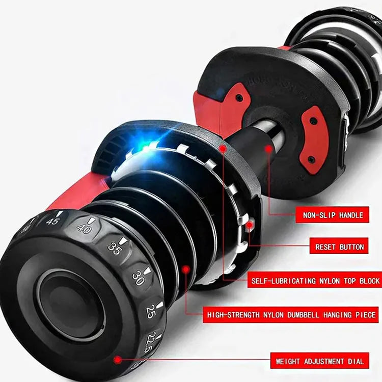 40kg Adjustable Dumbbell Set – Space-Saving Weights for Home Gym