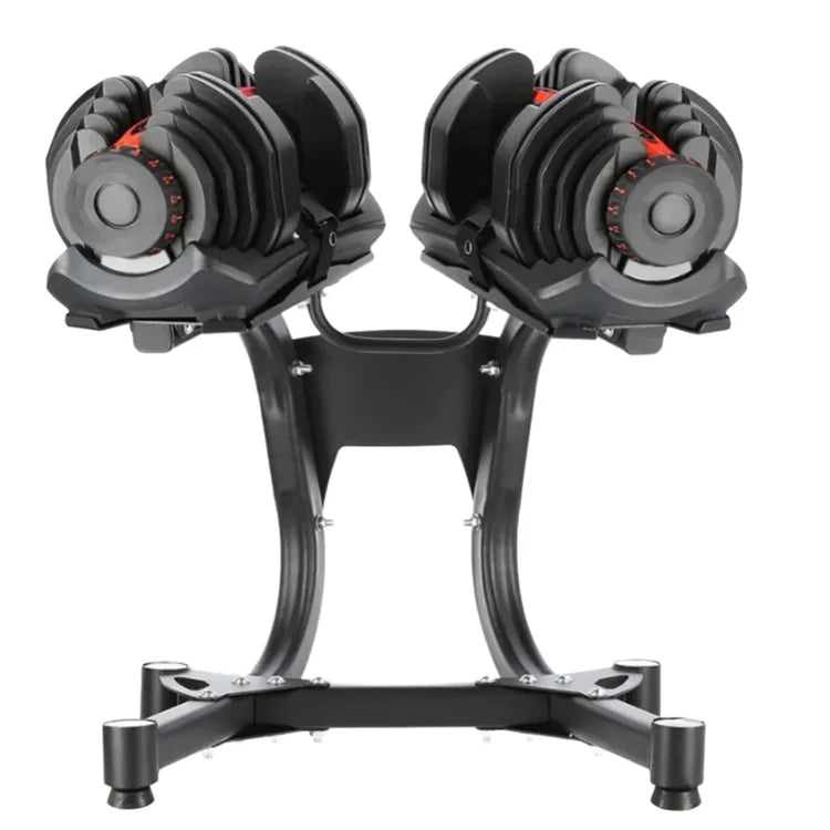 Adjustable Dumbbell Set 24kg (53lbs) – Quick Dial Weights for Home Gym