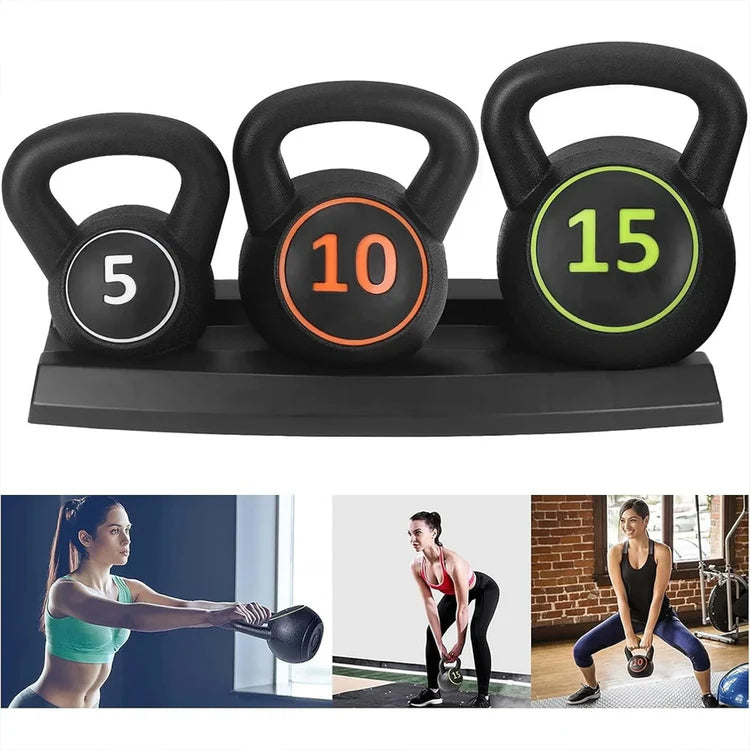 3-Piece Kettlebell Set