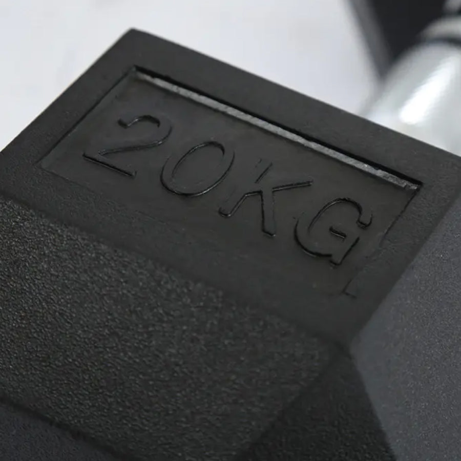 Hex Dumbbell Set – 3 Pairs with 3-Tier Tree Rack