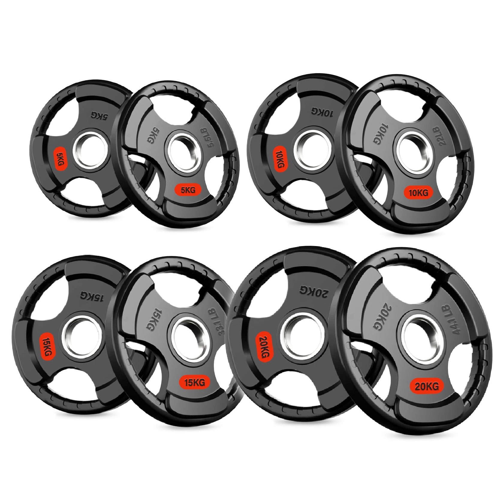 Tri Grip Cast Iron Weight Plates | 1.25kg to 25kg in UK