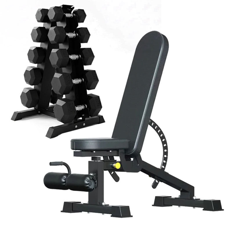 Hex Dumbbell Set – 5 Pairs with 5-Tier Tree Rack
