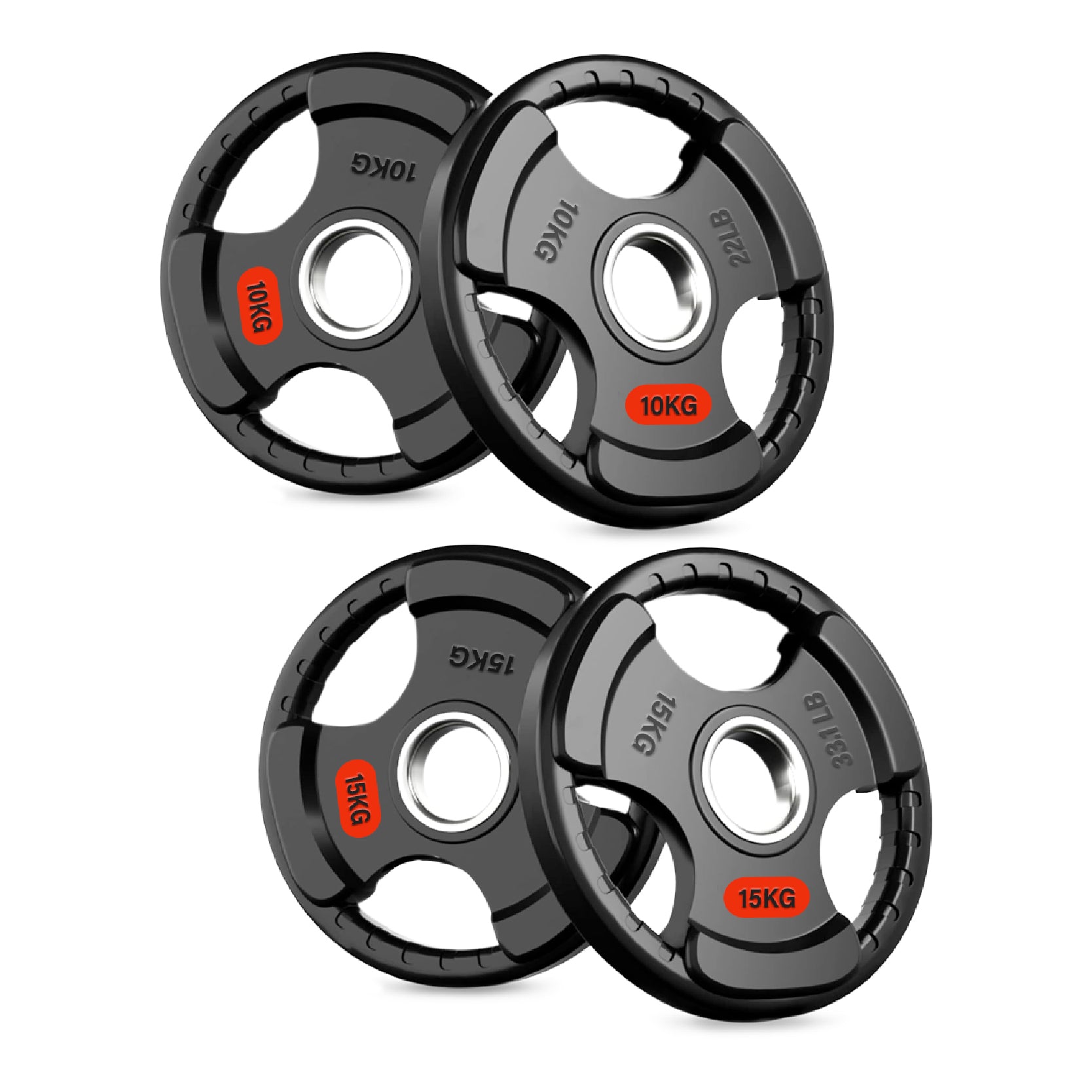 Tri Grip Cast Iron Weight Plates | 1.25kg to 25kg in UK
