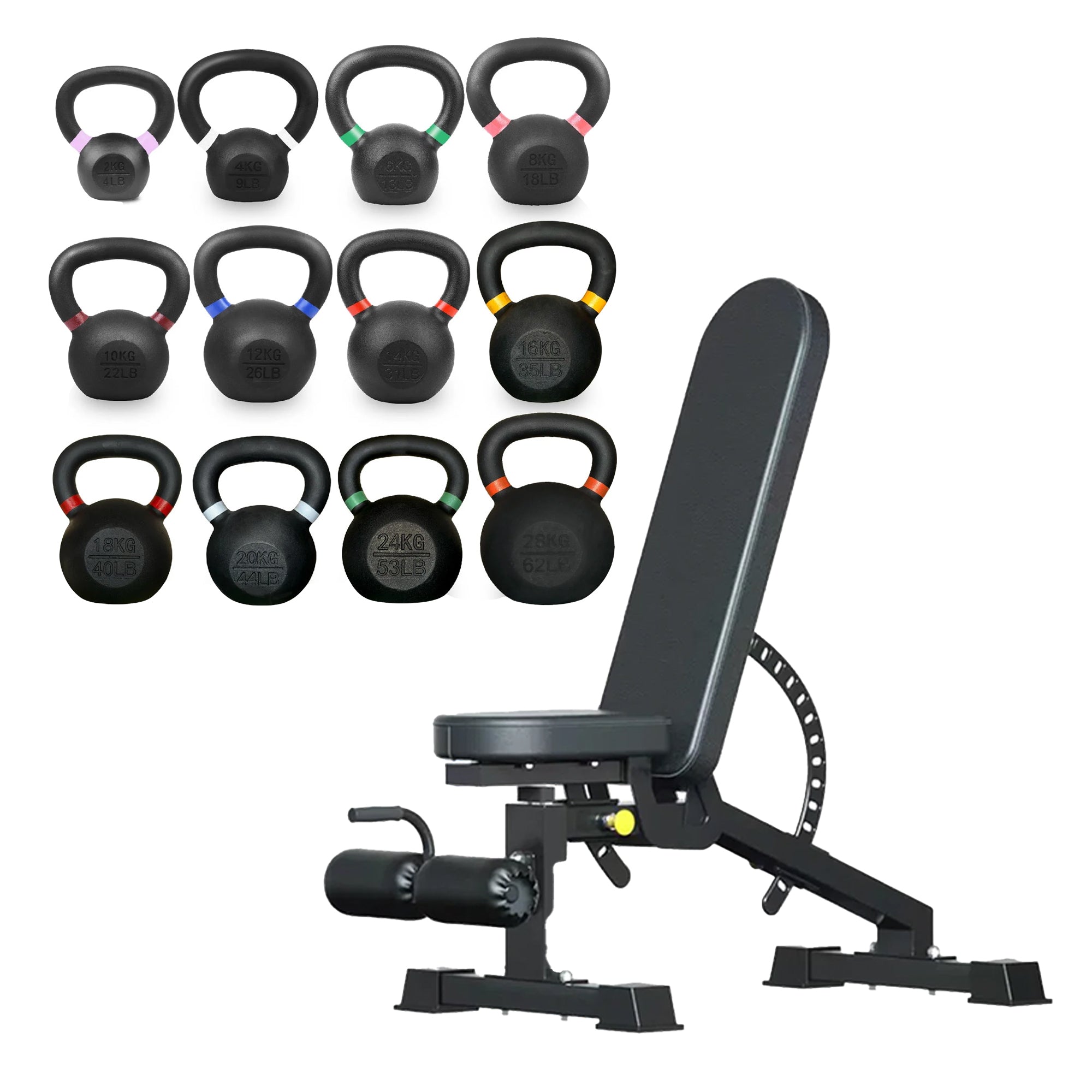 Cast Iron Kettlebell Weights – 2kg to 40kg