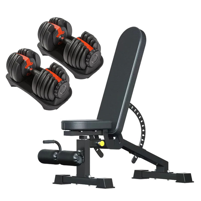 Adjustable Dumbbell Set 24kg (53lbs) – Quick Dial Weights for Home Gym