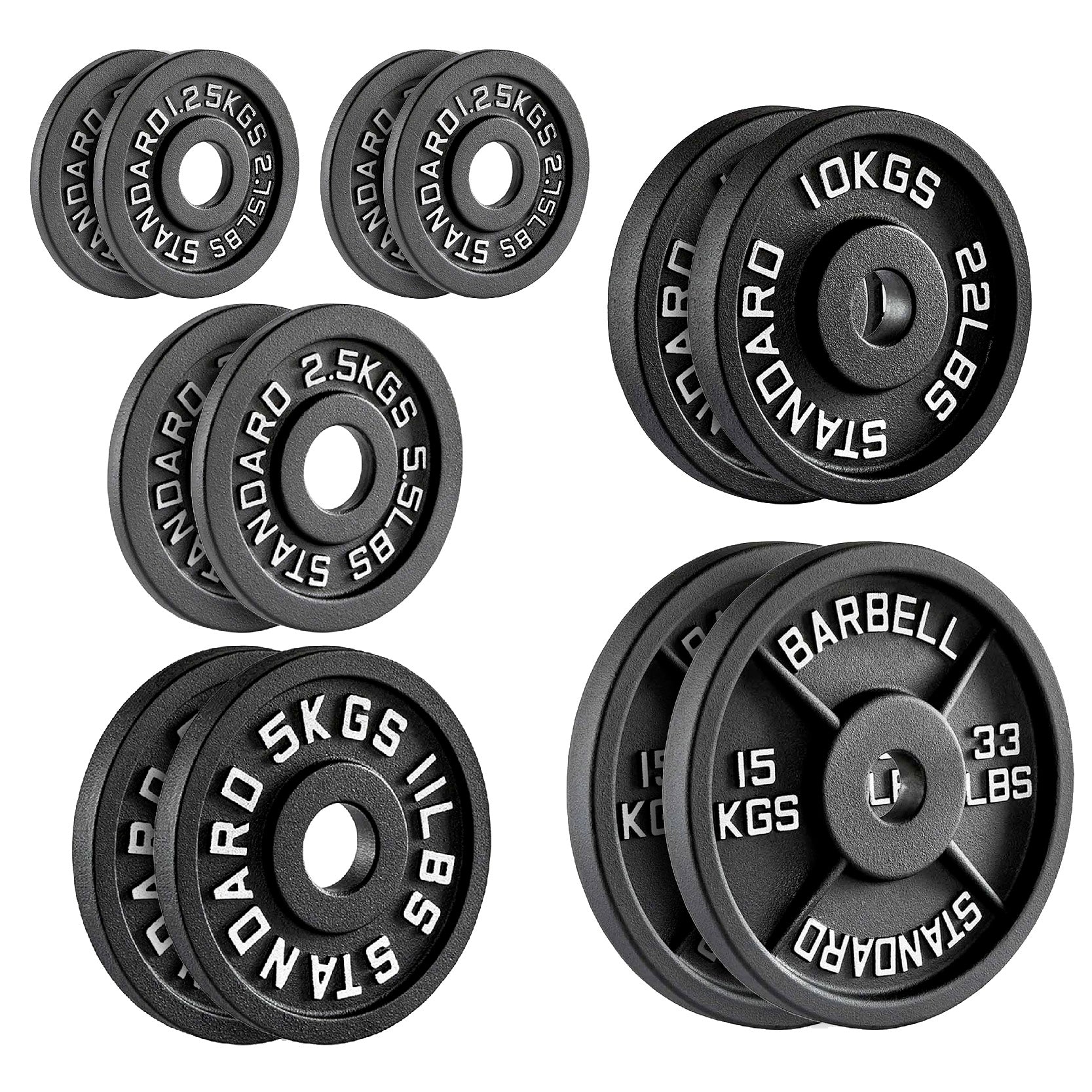 Cast Iron Weight Plates – Standard & Olympic Size in UK