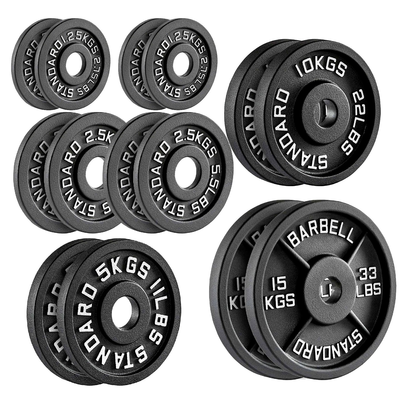 Cast Iron Weight Plates – Standard & Olympic Size in UK