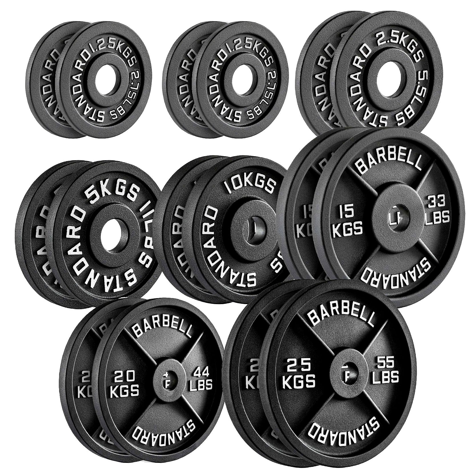 Cast Iron Weight Plates – Standard & Olympic Size in UK