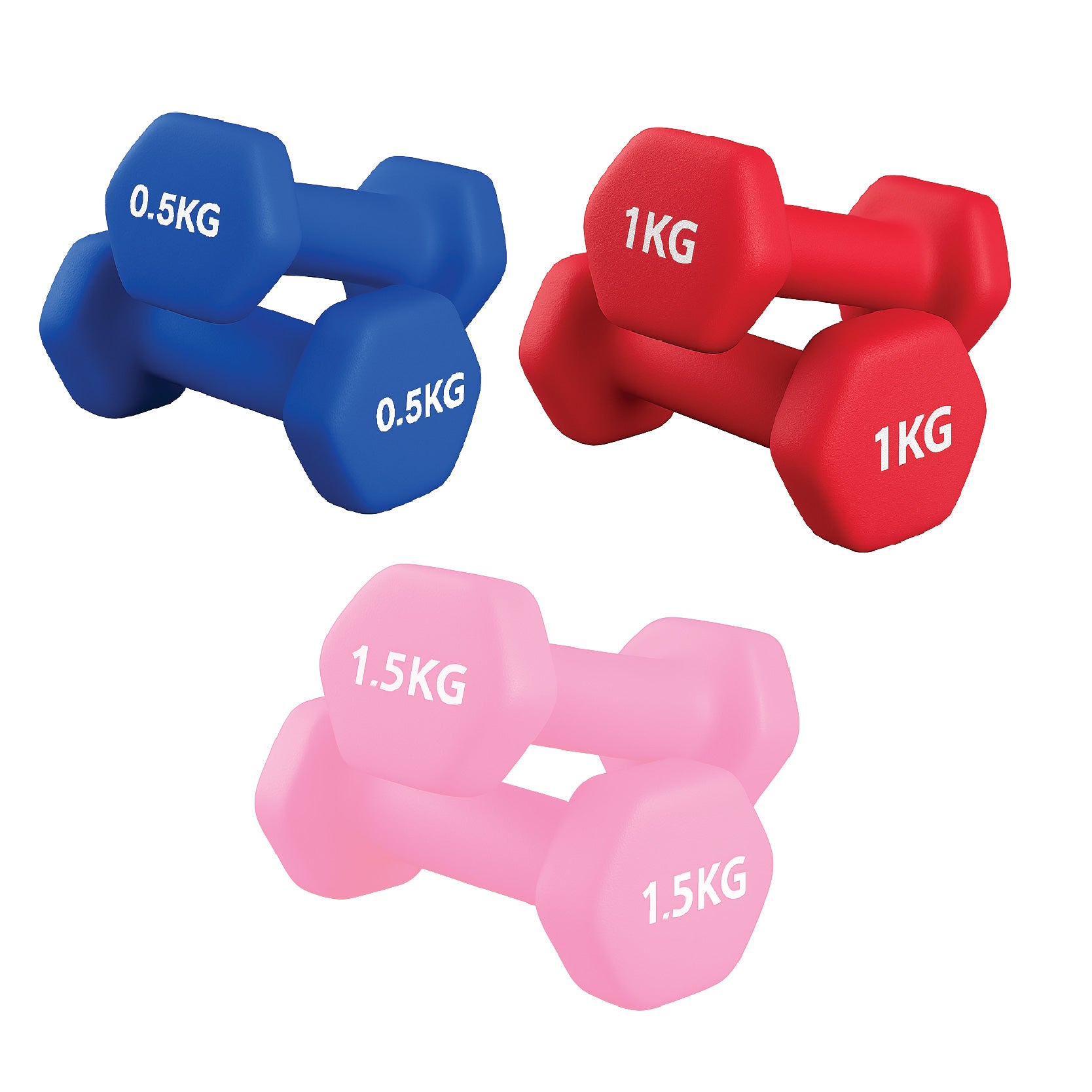 Neoprene Hex Dumbbells