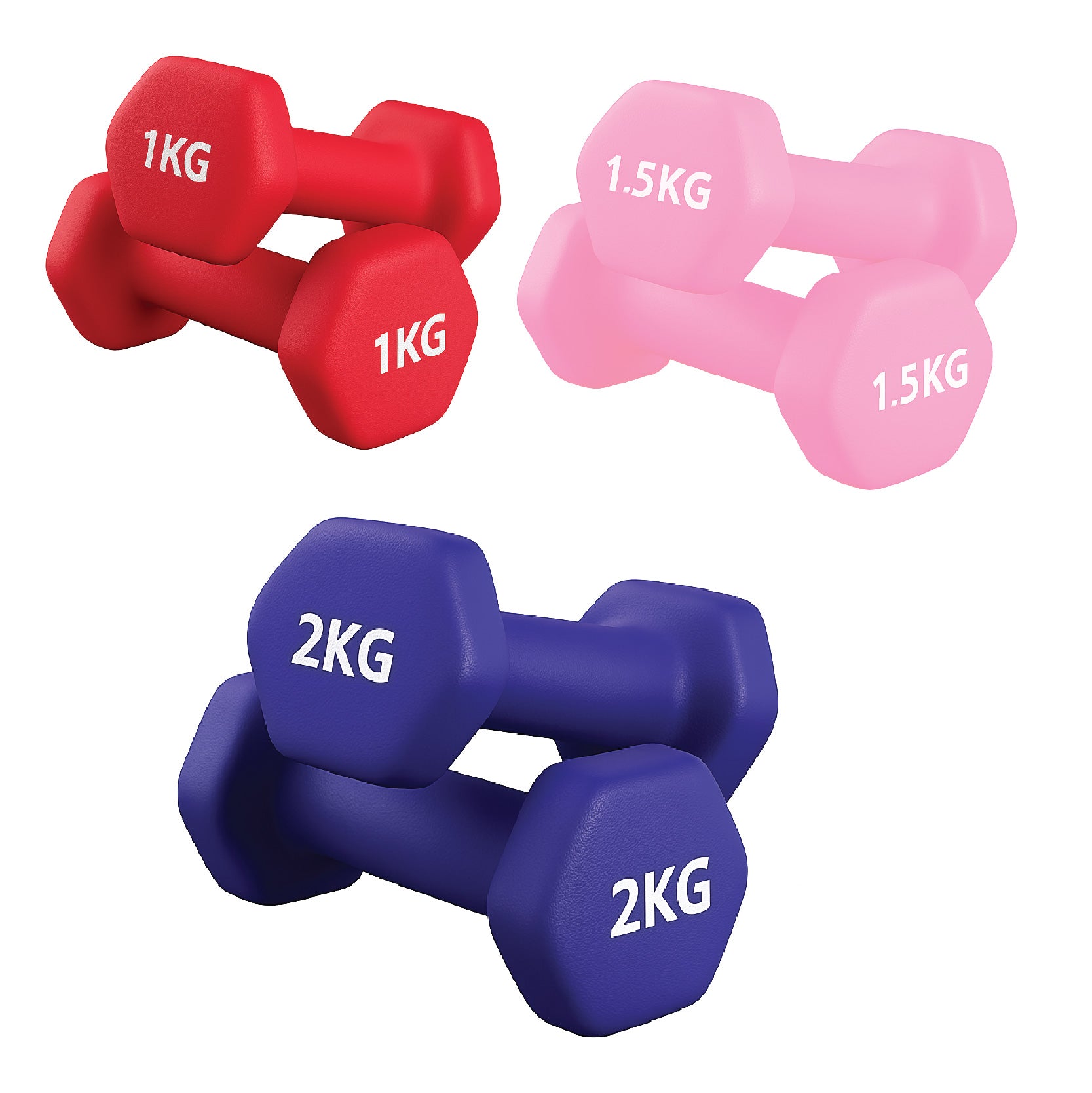 Neoprene Hex Dumbbells