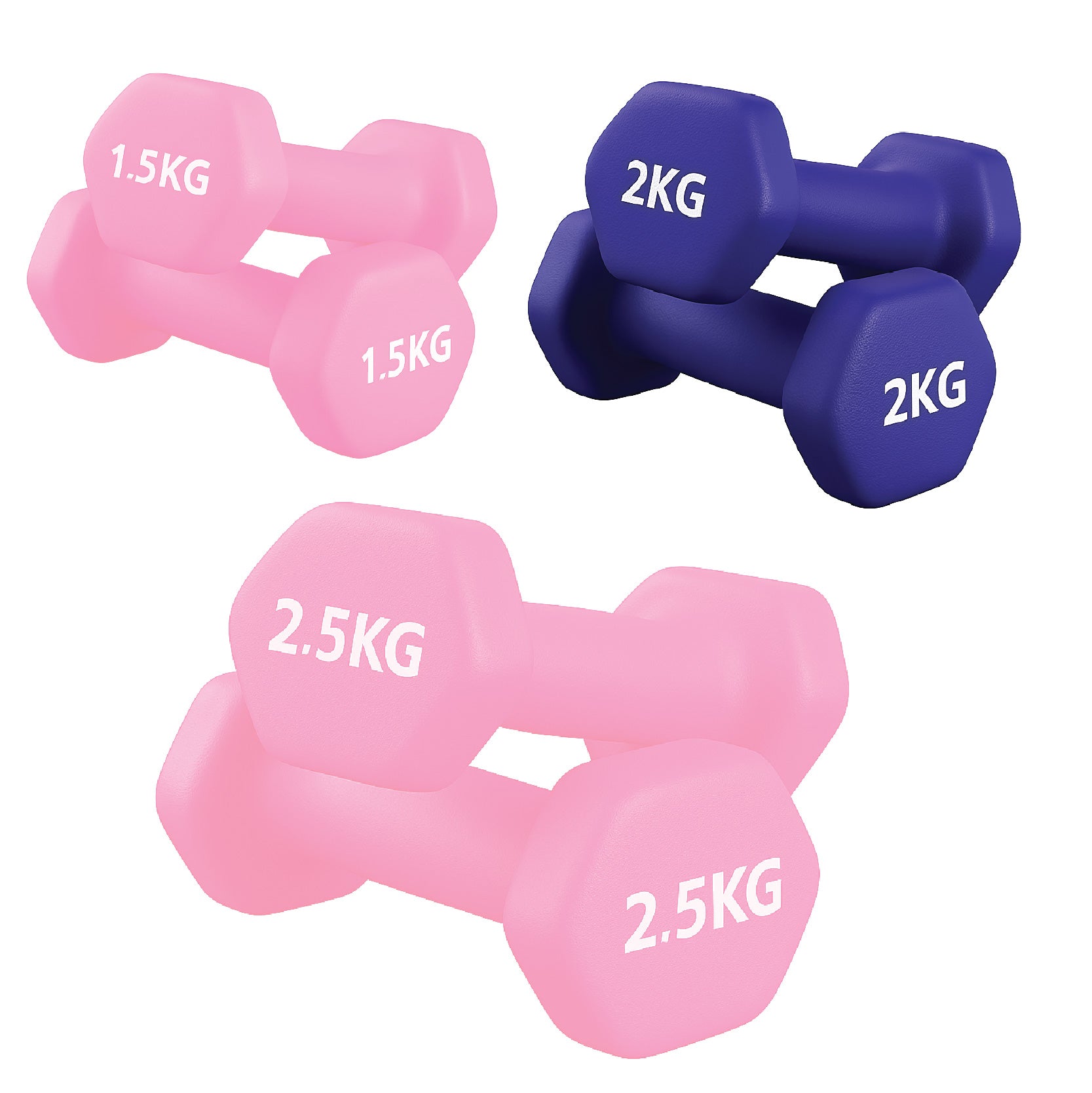 Neoprene Hex Dumbbells