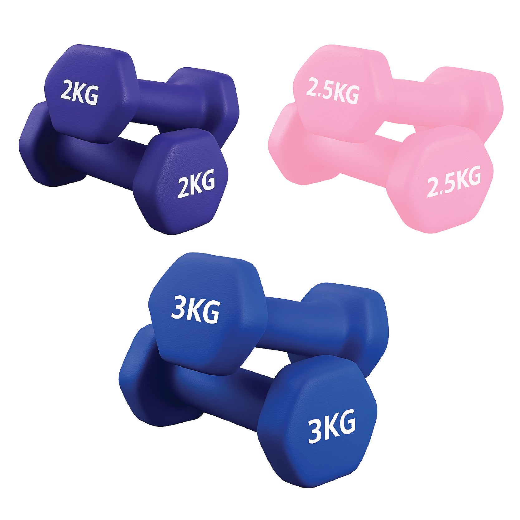 Neoprene Hex Dumbbells