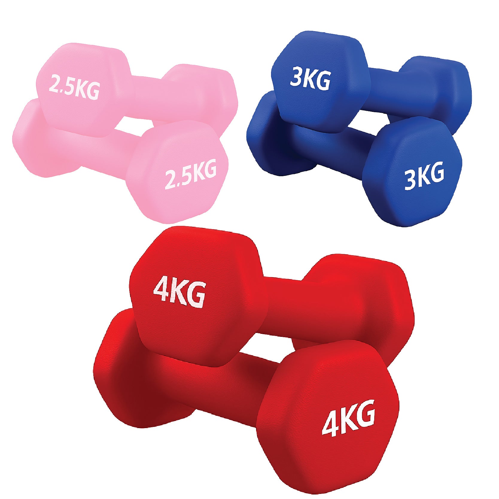 Neoprene Hex Dumbbells
