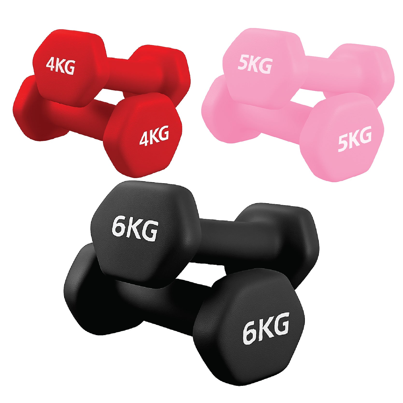 Neoprene Hex Dumbbells
