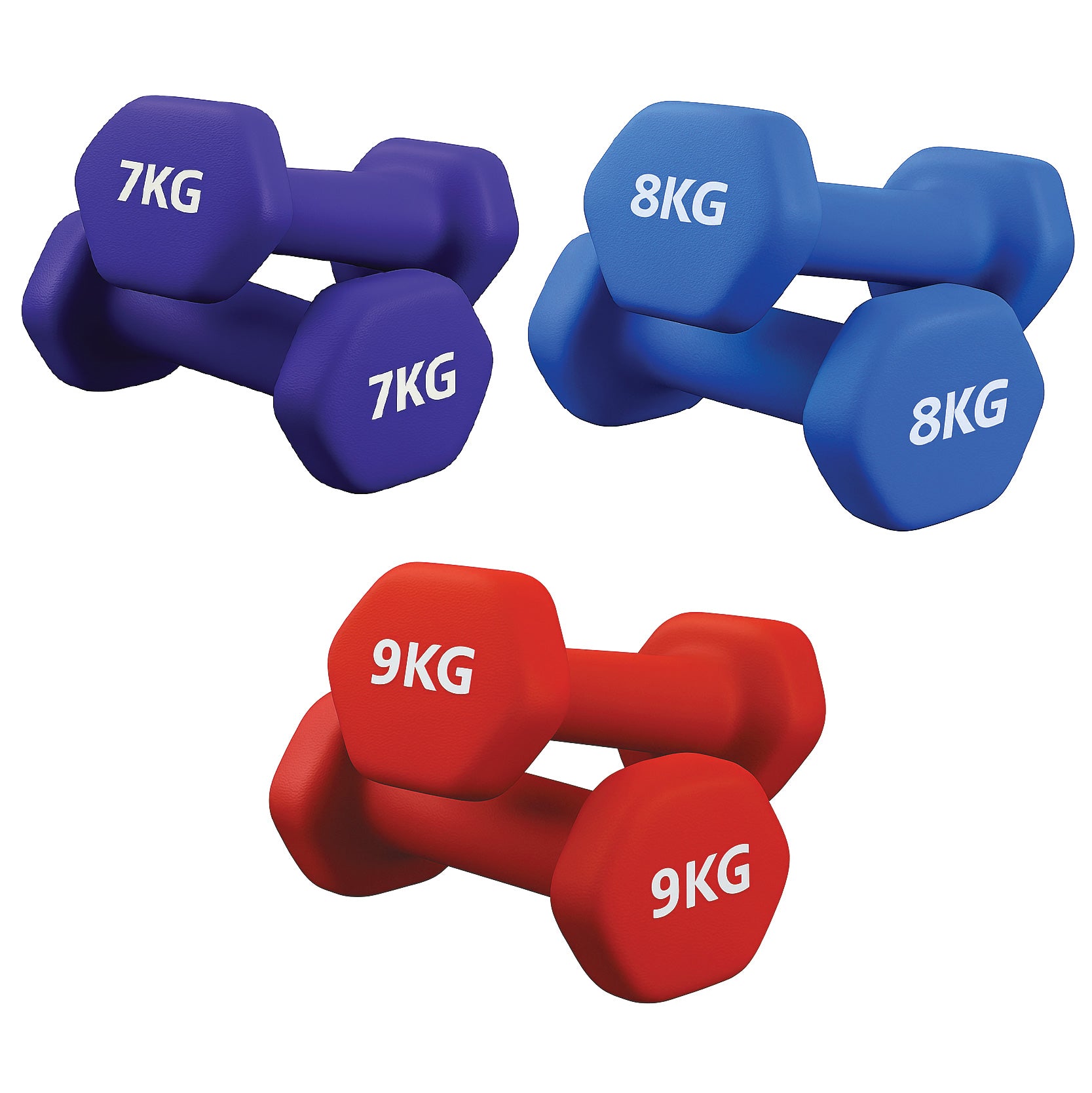 Neoprene Hex Dumbbells