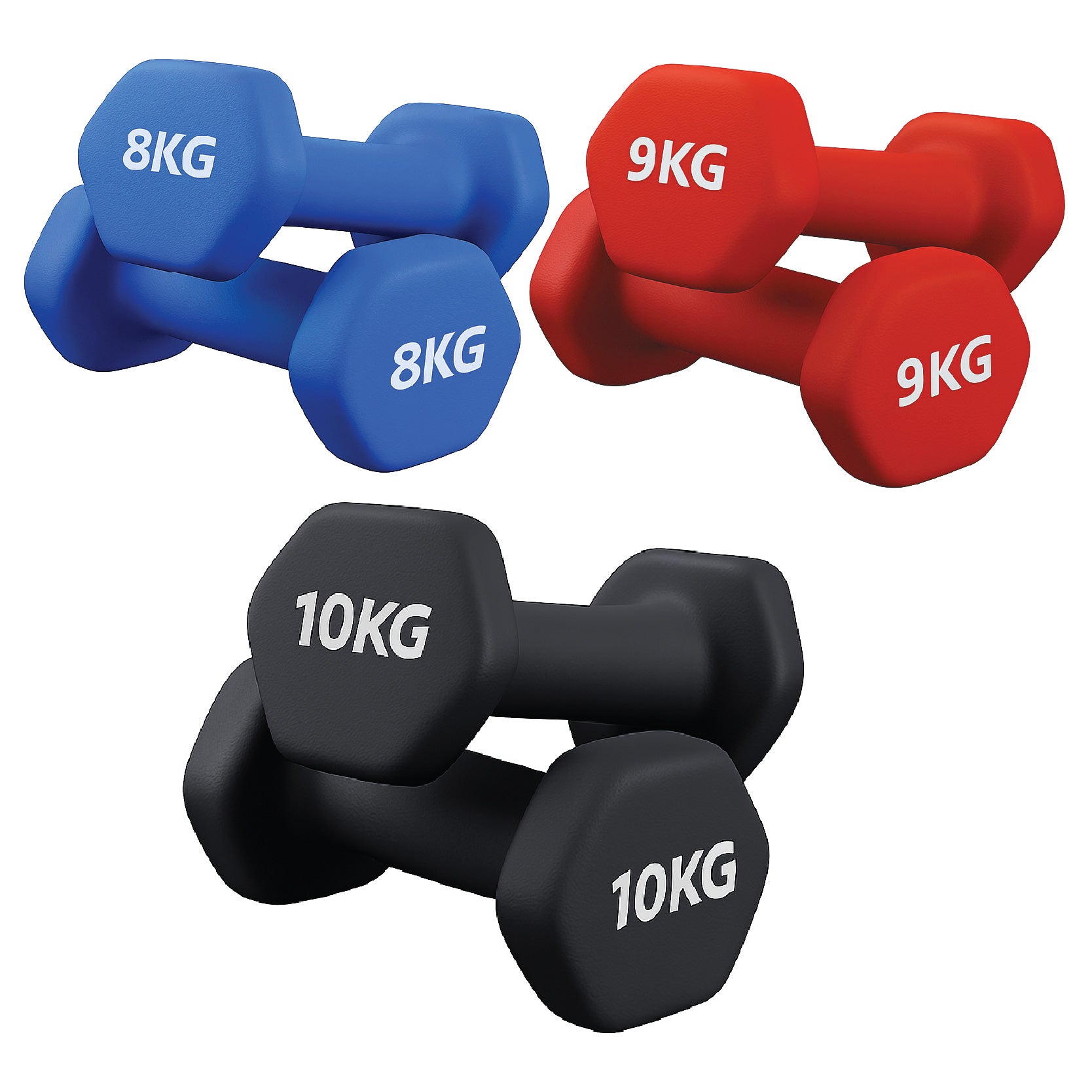 Neoprene Hex Dumbbells