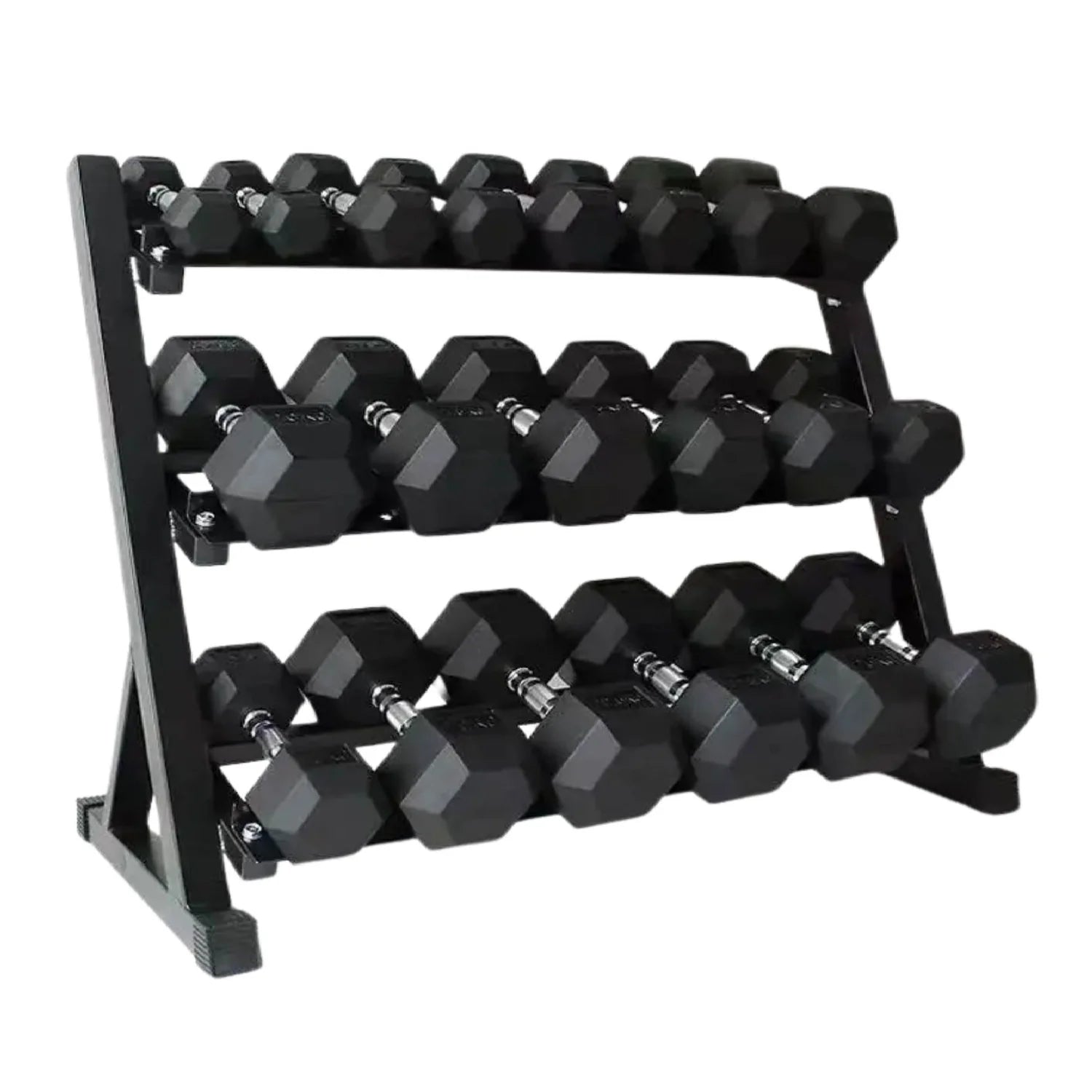 Hex Dumbbell Set with Rack ( 2.5kg to 30kg ) | in UK