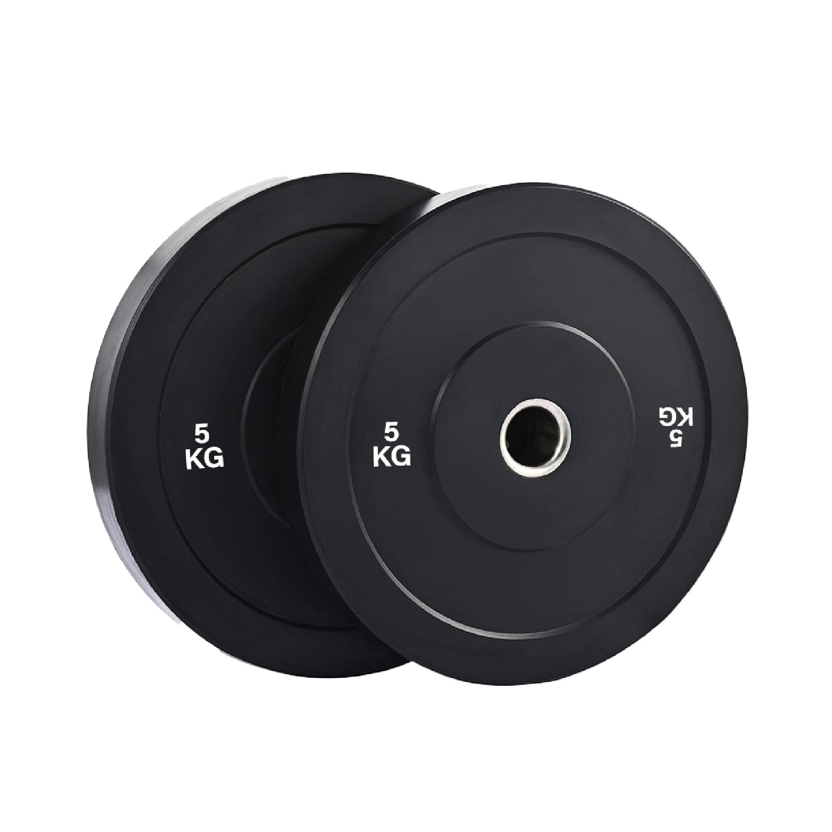 Olympic Bumper Weight Plates – Rubber Coated 2-Inch Disc Set