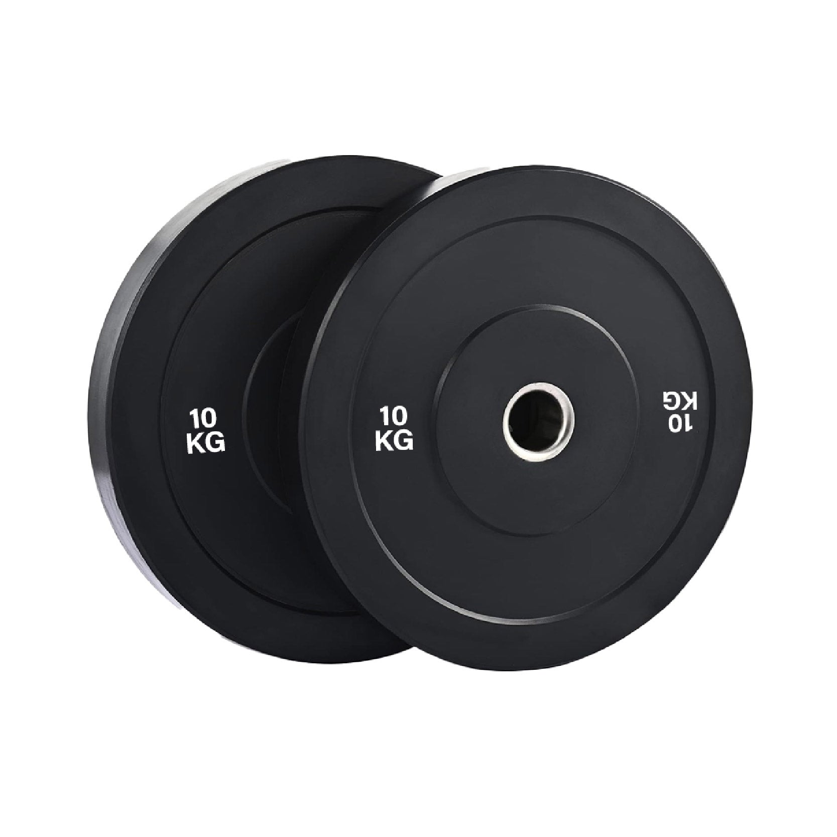 Olympic Bumper Weight Plates – Rubber Coated 2-Inch Disc Set