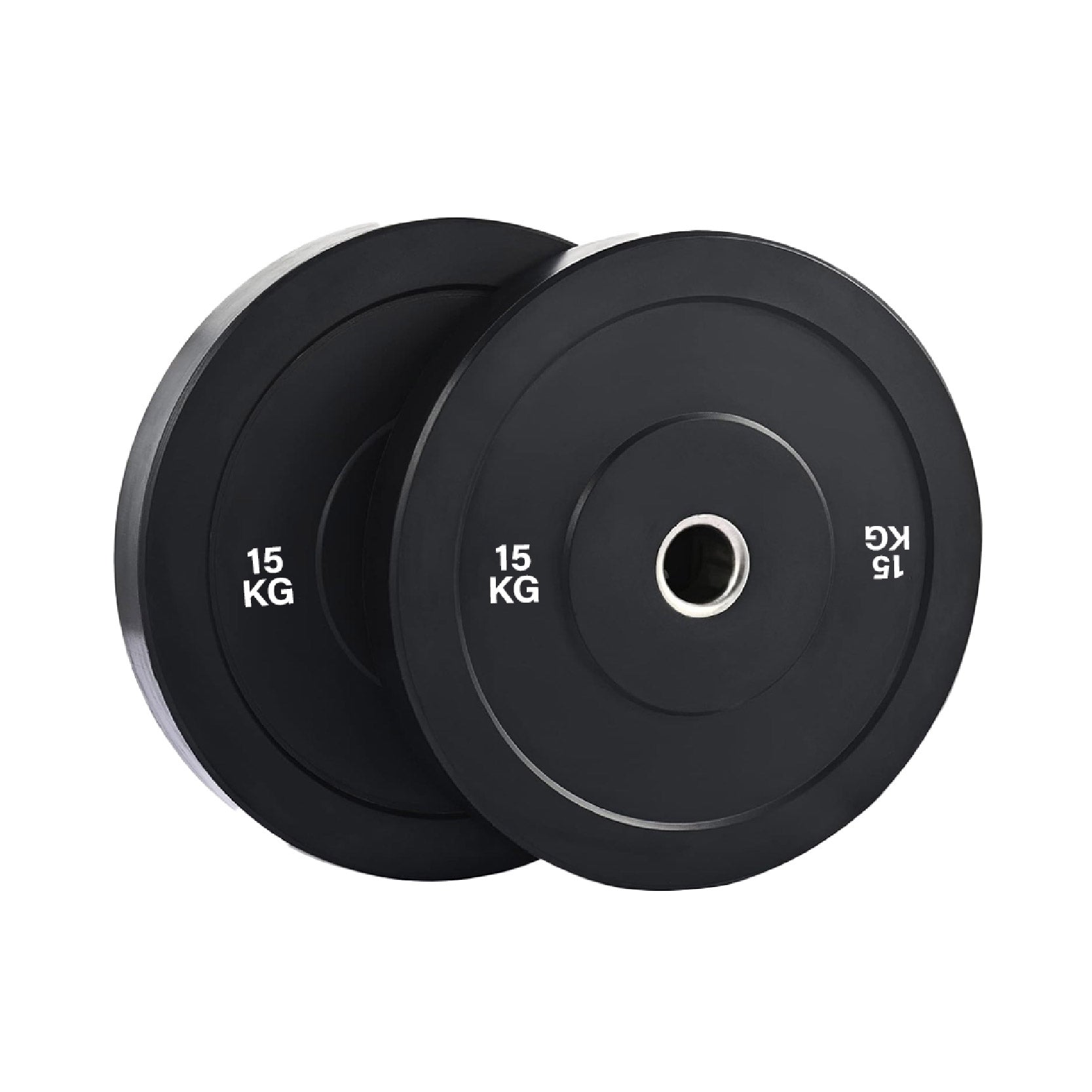 Olympic Bumper Weight Plates – Rubber Coated 2-Inch Disc Set