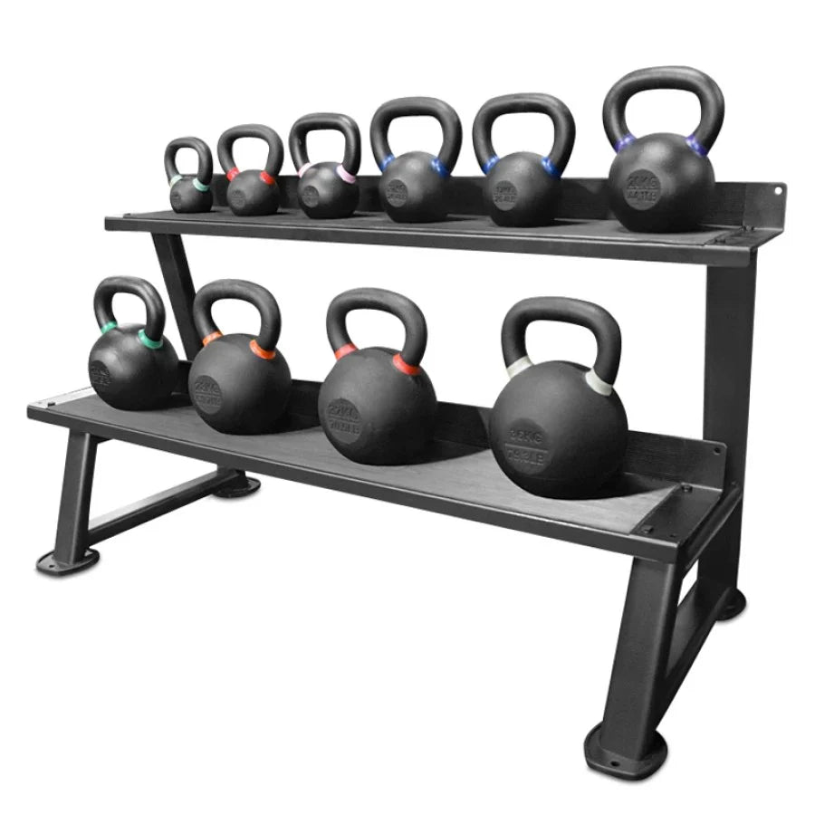 Commercial Kettlebell Rack – Heavy-Duty Steel Multi-Tier Storage