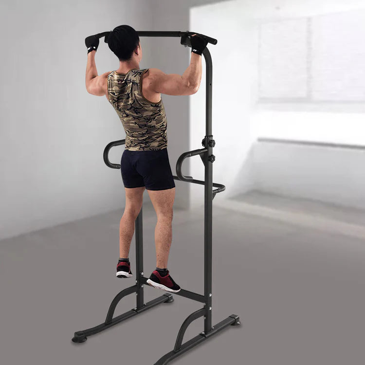 Pull-Up & Dip Station – Multi-Function Free-Standing Gym Tower