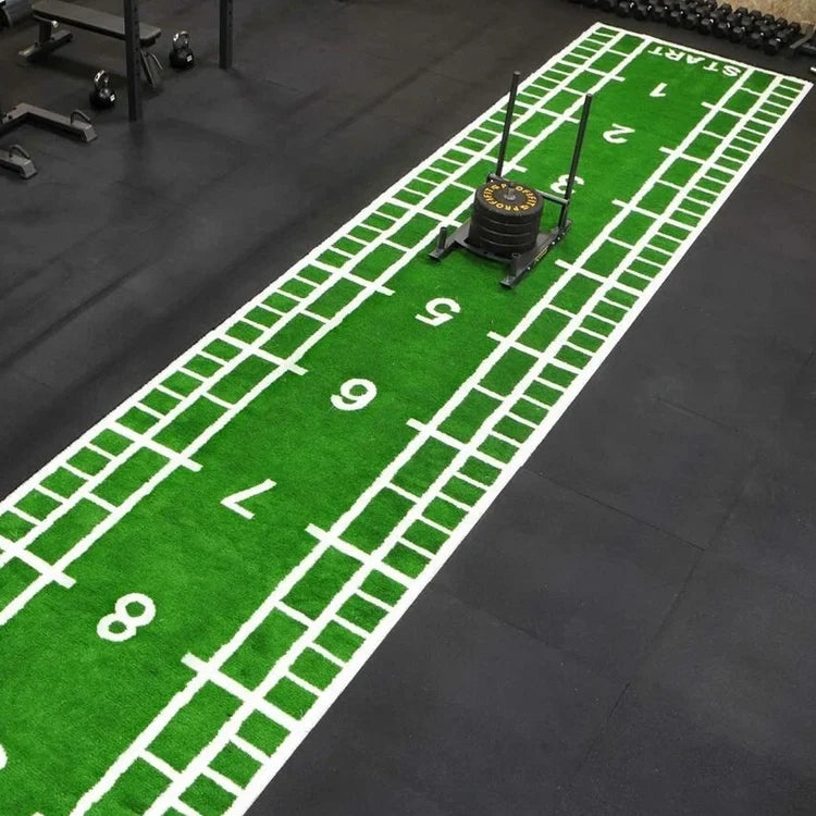 10m Sprint Mat & Sledge – Turf Track for Speed & Strength Training