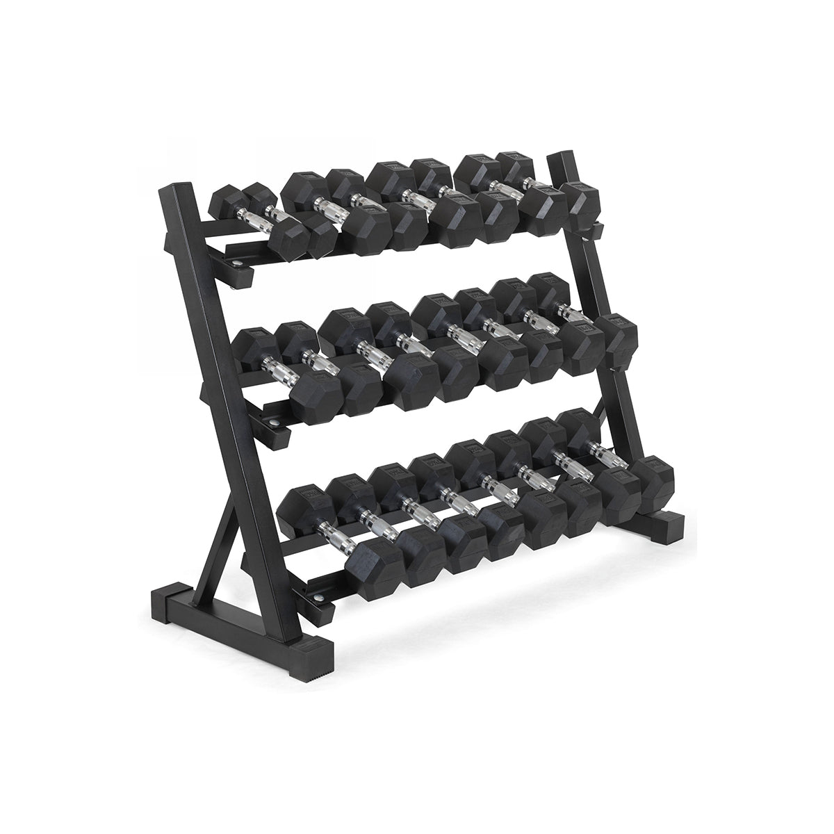 Hex Dumbbell Set with Rack ( 2.5kg to 30kg ) | in UK