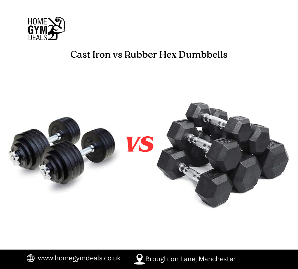Rubber vs Cast Iron Hex Dumbbells | UK Guide 2024