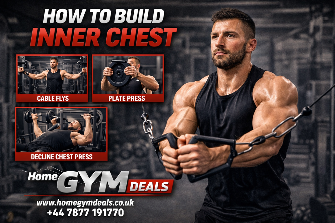 How to build inner chest with cable flys and chest press, Home Gym Deals UK workout guide for chest definition and muscle growth