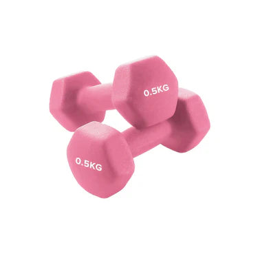 Colour-coded vinyl and neoprene dumbbells UK for strength training