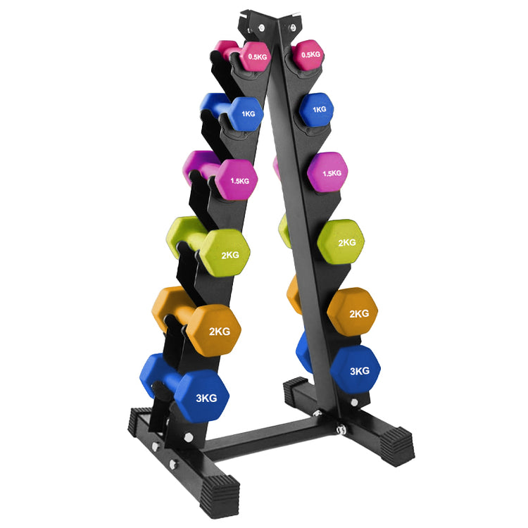 Neoprene Dumbbell Set (Pairs 0.5–10 kg) | Non-Slip Hex Dumbbell Weights UK