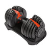 Adjustable Dumbbell Set 24kg (53lbs) – Quick Dial Weights for Home Gym