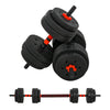 Adjustable Dumbbells & Barbell Set – 20kg, 25kg, 30kg 2-in-1 Weights