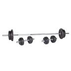 Adjustable Dumbbells & Barbell Set 65kg – 2-in-1 Free Weights for Home Gym