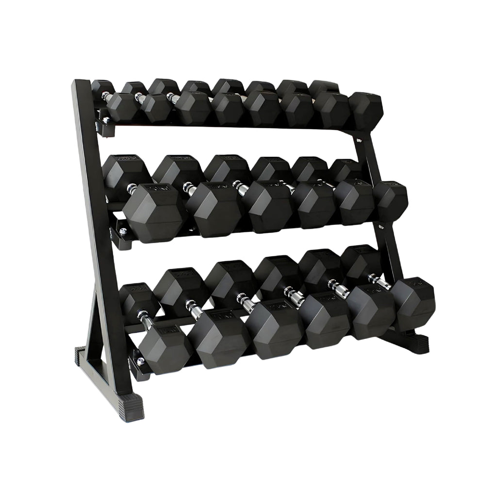 Hex Dumbbell Pairs – Rubber Hex Dumbbells for Home Gym