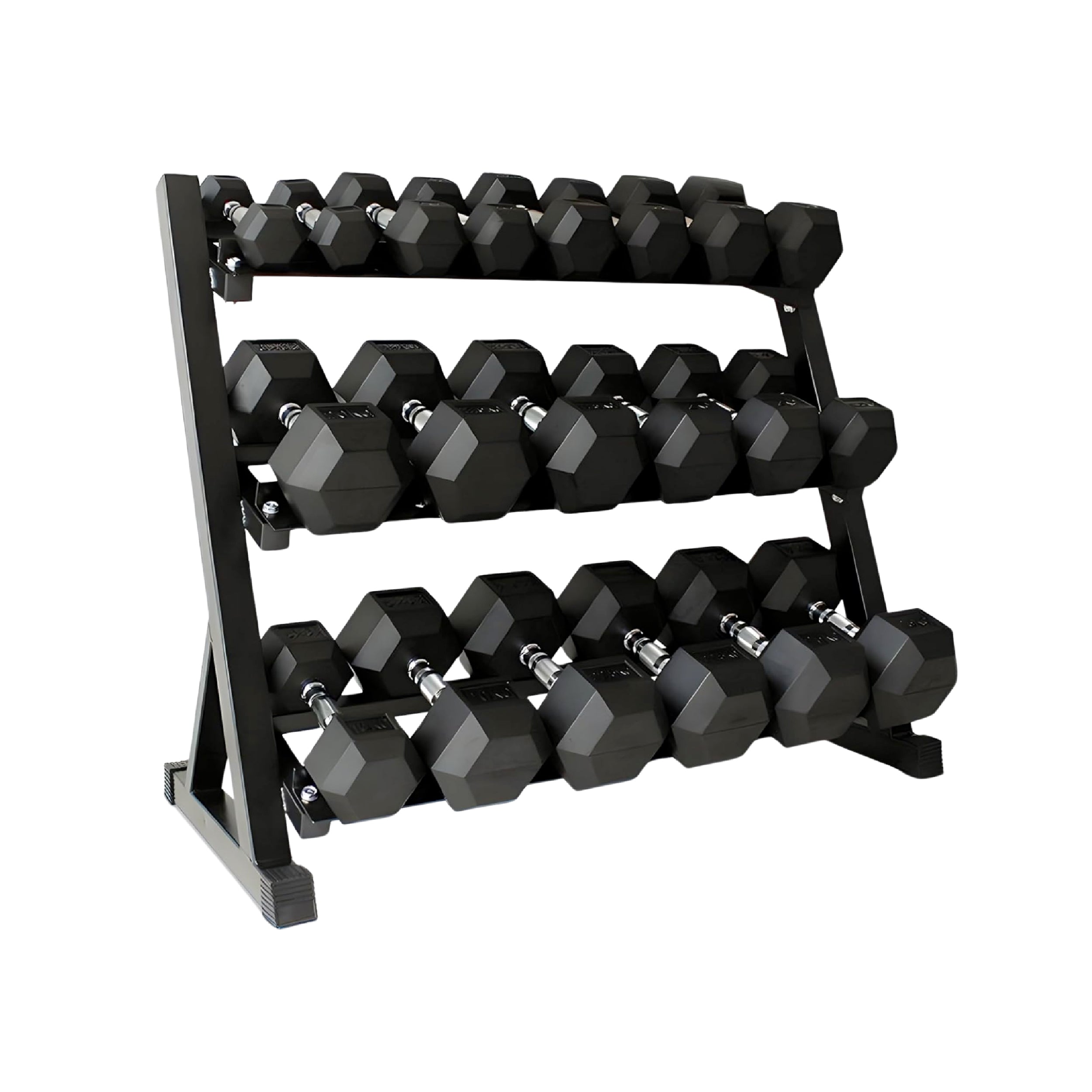 Hex Dumbbell Pairs – Rubber Hex Dumbbells for Home Gym