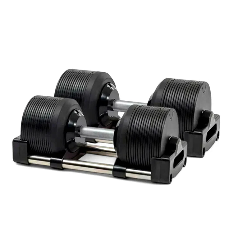 Round Adjustable Dumbbells Pair 20–36kg – Quick Dial Weights for Home Gym