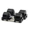 Round Adjustable Dumbbells Pair 20–36kg – Quick Dial Weights for Home Gym