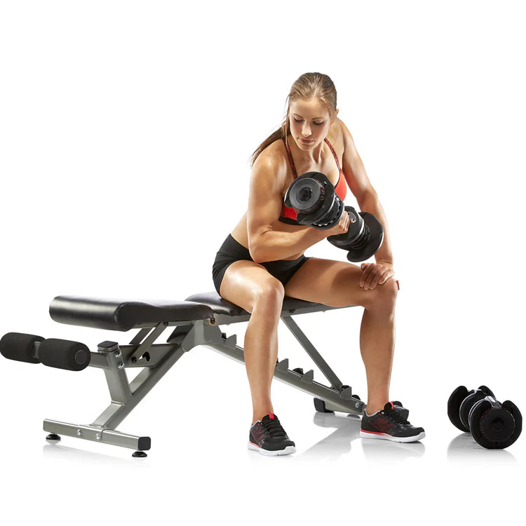 Adjustable Dumbbell Set 24kg (53lbs) – Quick Dial Weights for Home Gym