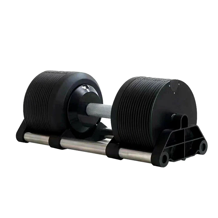 Round Adjustable Dumbbells Pair 20–36kg – Quick Dial Weights for Home Gym