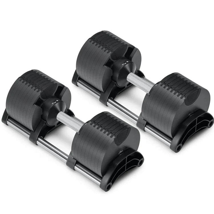 Adjustable Dumbbells 40kg & 50kg – Quick Dial Round Weights for Home Gym