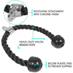 Cable Machine Attachments Set – Tricep Rope, V-Bar & More