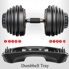 40 kg Adjustable Dumbbell – Quick Select Weight System for Home Gym Strength Training