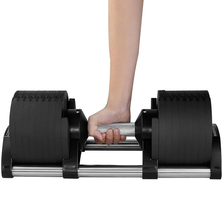 Adjustable Dumbbells 40kg & 50kg – Quick Dial Round Weights for Home Gym