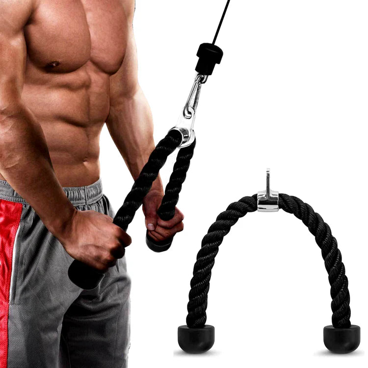Cable Machine Attachments Set – Tricep Rope, V-Bar & More