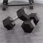 Hex Dumbbell Set – Rubber-Coated Weights for Home & Gym UK